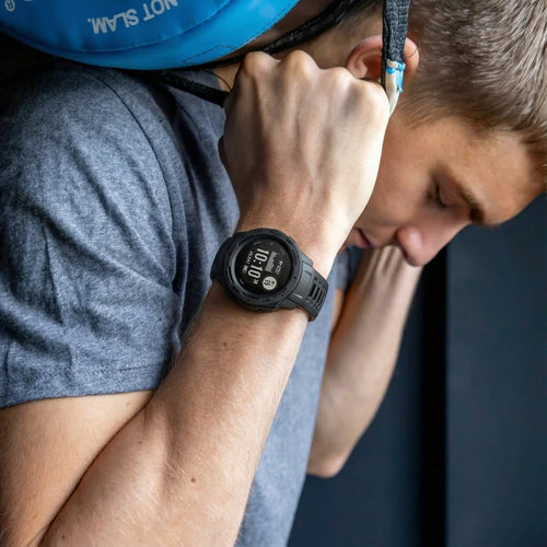 Bracelet silicone Garmin Instinct 1 / 2  (noir)