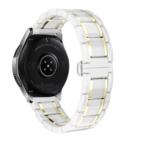 Amazfit GTR Mini Ceramic Steel Strap (White/Gold)