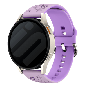 Bracelet silicone 'Fleur' Amazfit GTR Mini (lavande /violet)