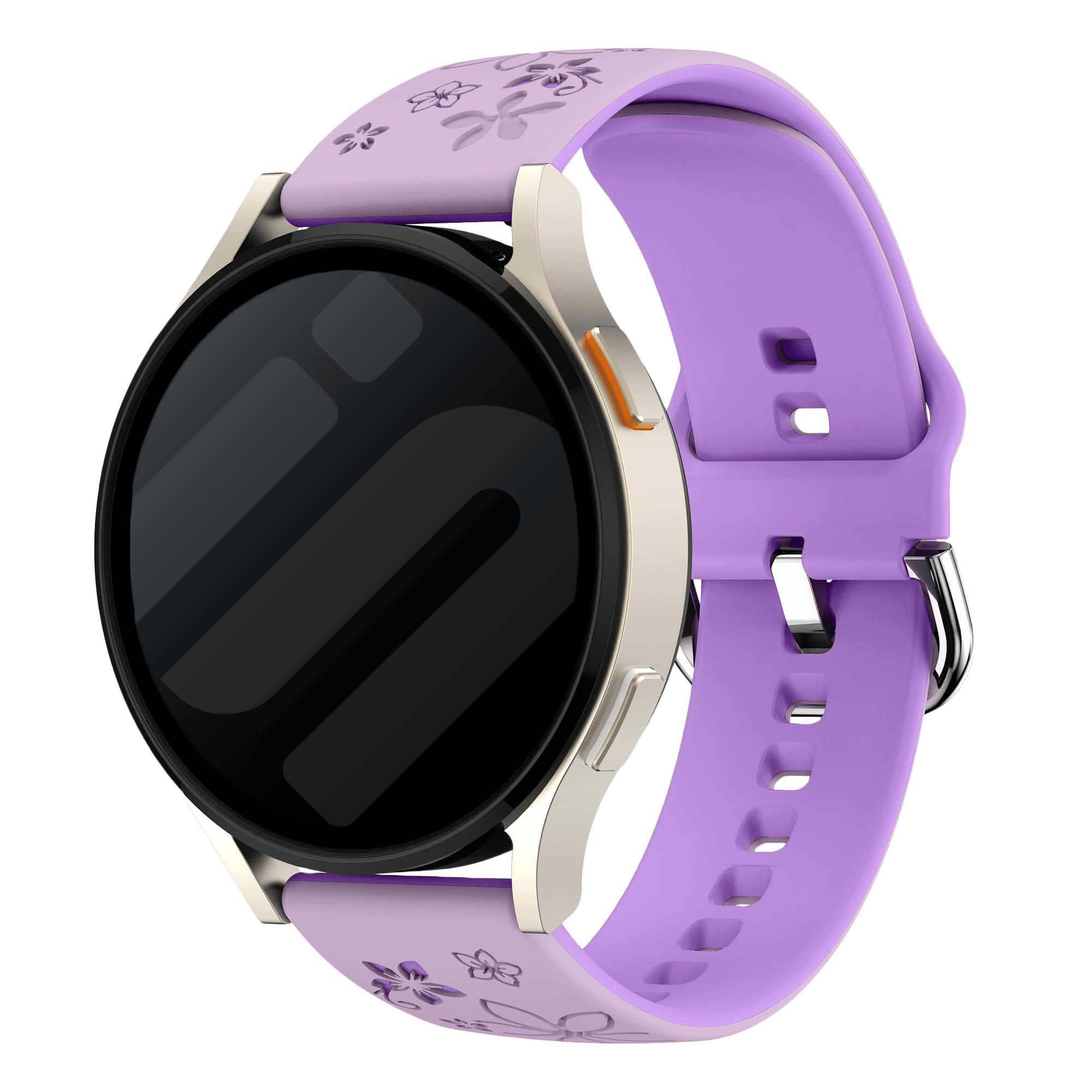 Bracelet silicone 'Fleur' Amazfit GTS 4 (lavande /violet)