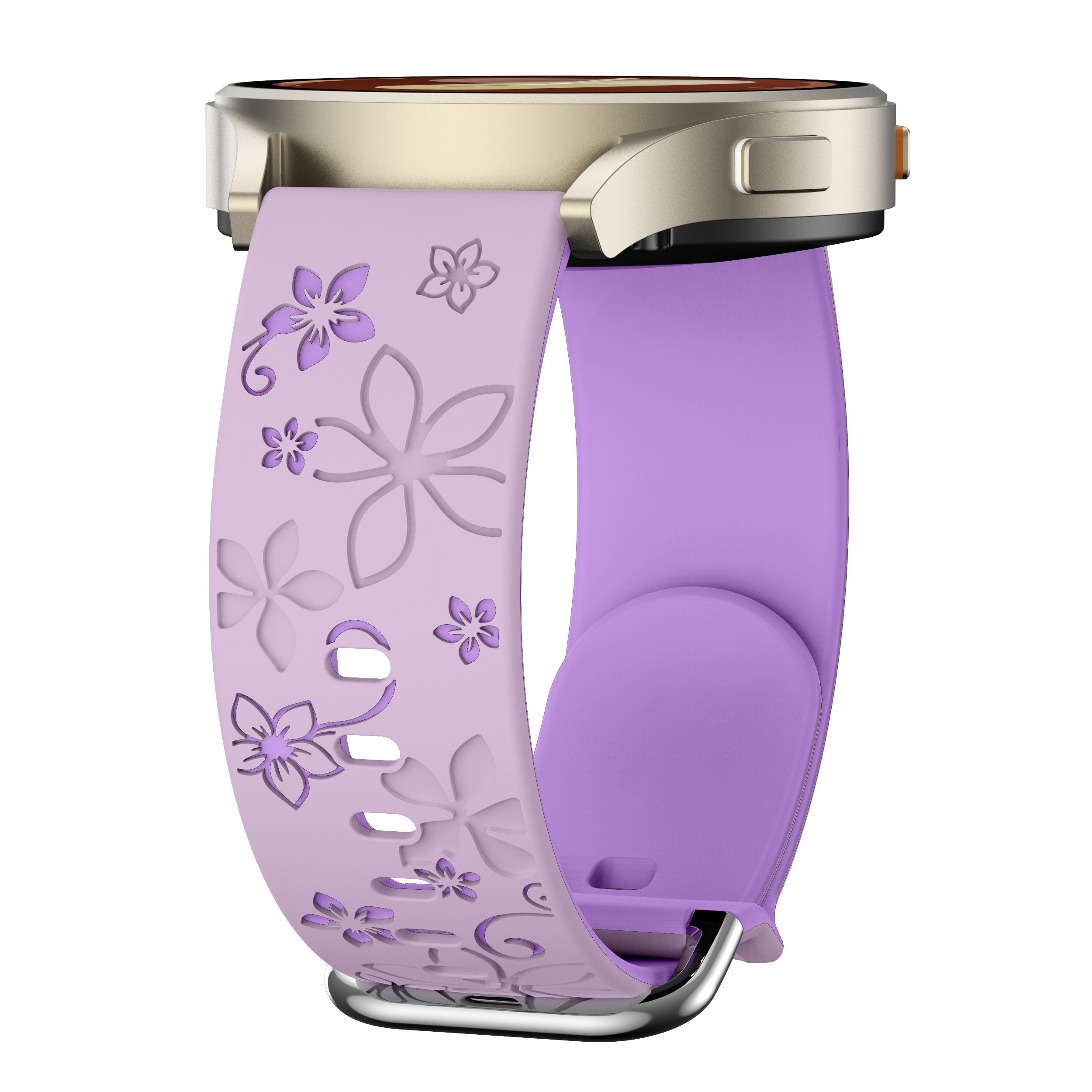Bracelet silicone 'Fleur' Amazfit GTS 4 (lavande /violet)
