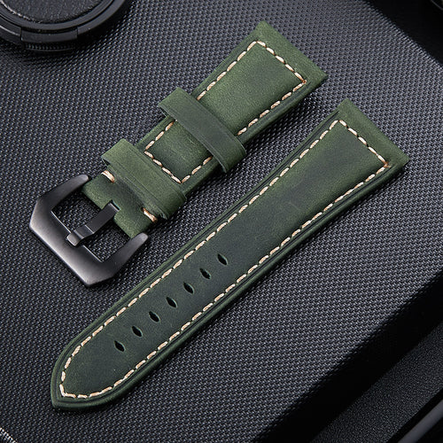 Bracelet cuir Garmin Venu X1 (vert)