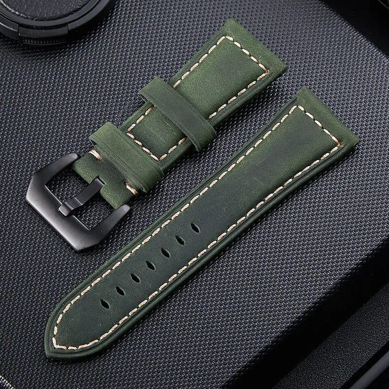 Bracelet cuir authentique Coros Apex 4 - 46mm (vert)