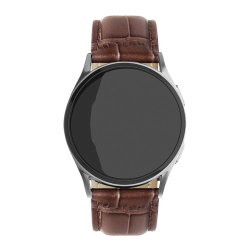 Bracelet cuir granulé de crocodile Redmi Watch 5 Lite (marron)