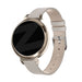 Bandz Garmin Lily 2 Leather Strap 'Classic' (Beige)