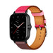 Bracelet cuir Amazfit GTS 2  (rose vif/marron rouge)
