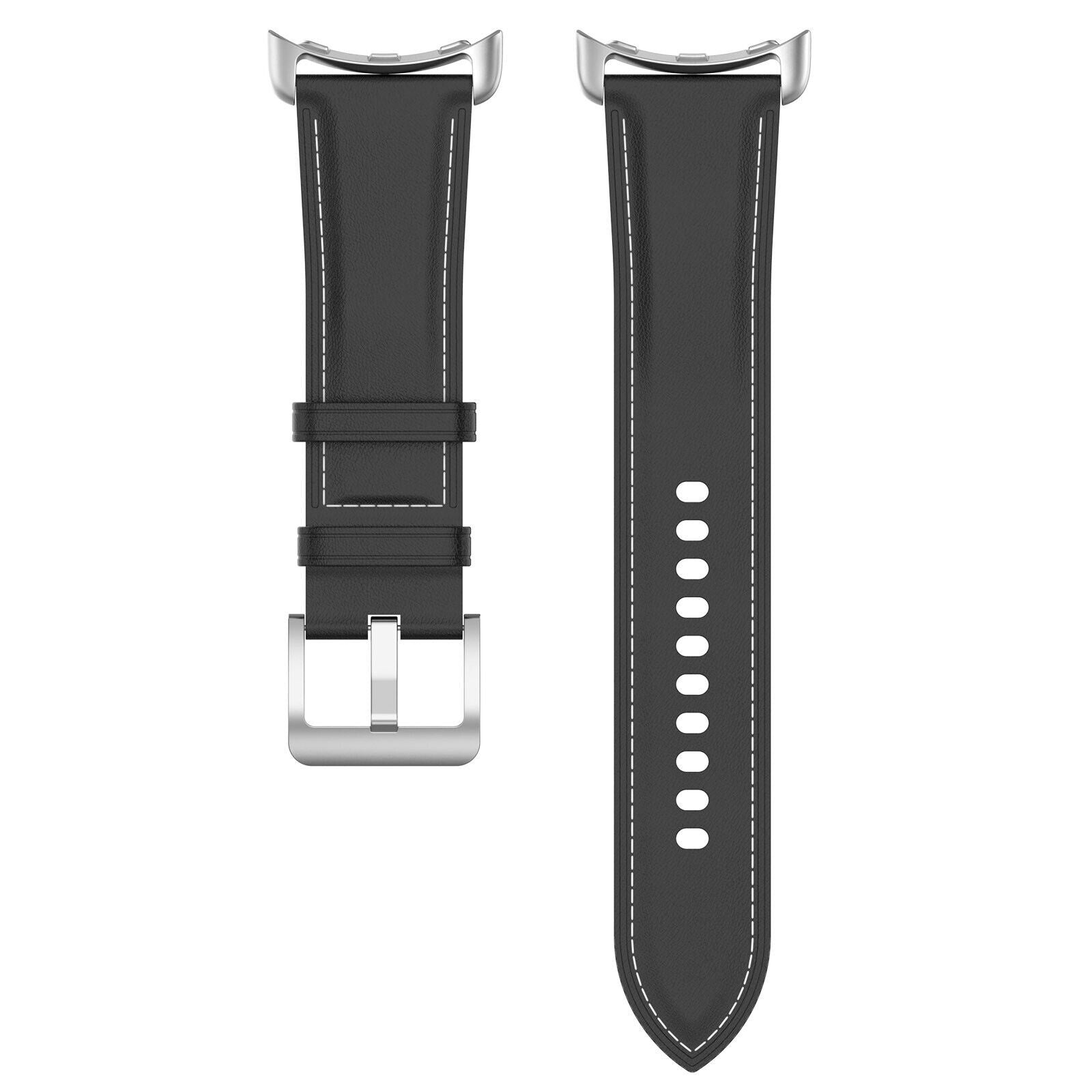 Google Pixel Watch 4 - 41mm Leather Strap (Black)