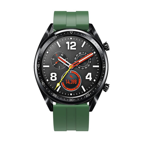 Bracelet silicone Extreme Huawei Watch GT 6 Pro - 46mm (vert militaire)