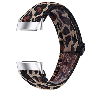 Bracelet élastique Fitbit Charge 5 (léopard)