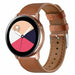 Bracelet cuir Samsung Galaxy Watch Active (serré marron)