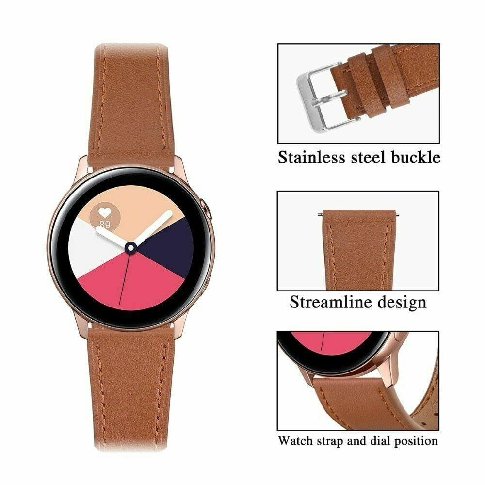 Bracelet cuir moderne Huawei Watch GT 4 - 46mm (marron)