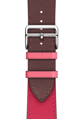 leren-bandje-roodBrown-knalroze