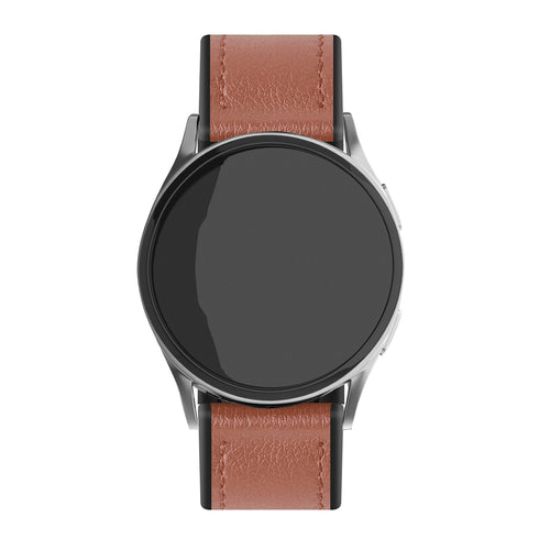 Amazfit Bip 6 Leather Hybrid Strap (Light Brown)