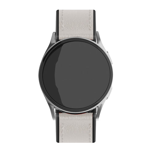Bracelet hybride en cuir Amazfit Bip 6 (blanc)