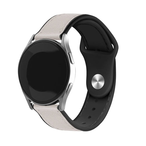 Suunto 9 Peak Leather Hybrid Strap (White)