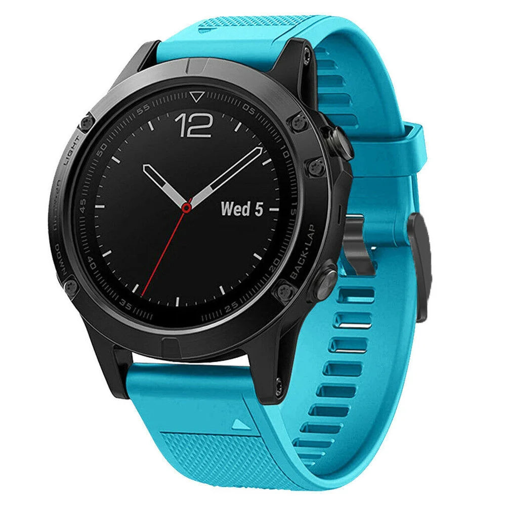 Bracelet silicone Garmin MARQ (bleu clair)