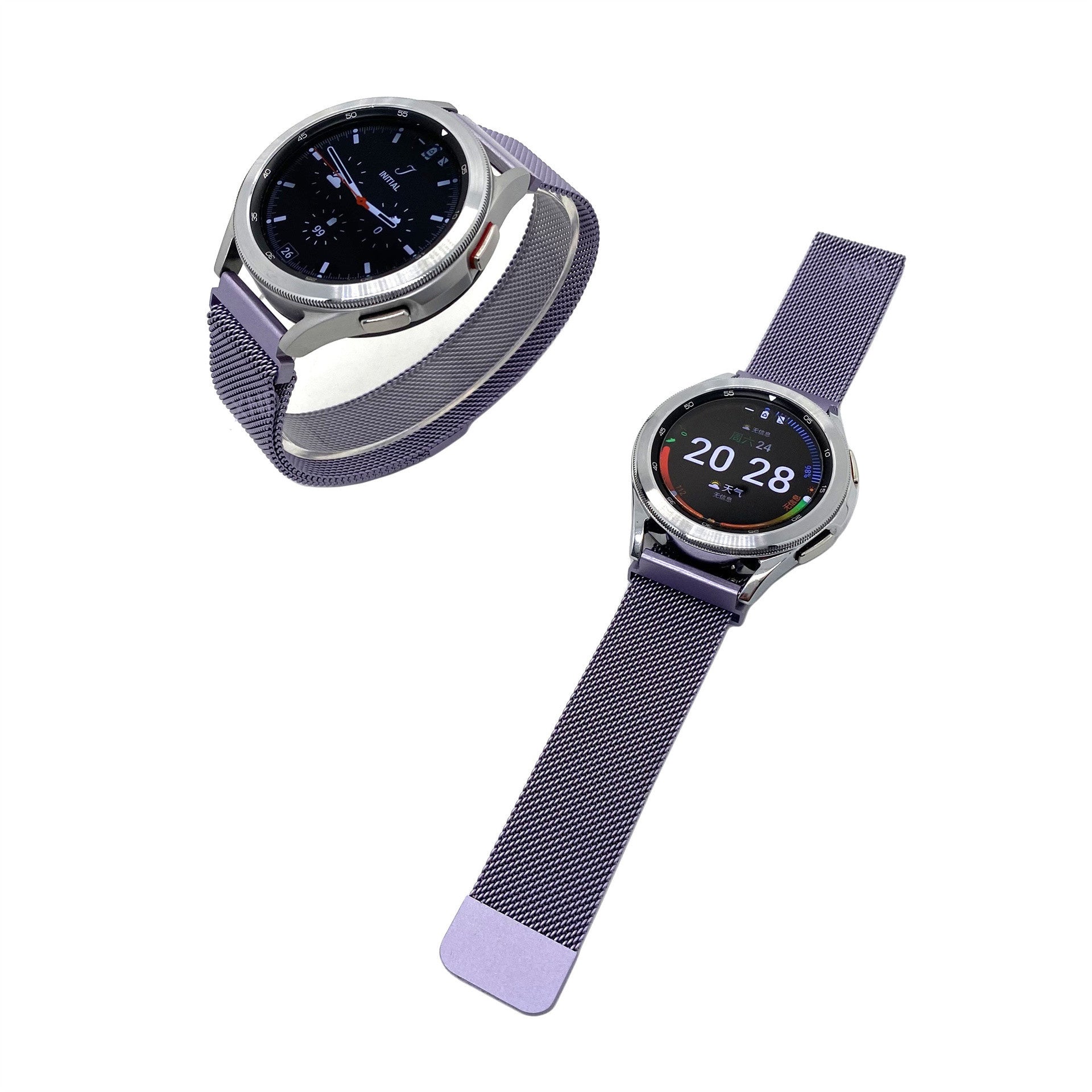 Bracelet milanais Coros Pace 2 (violet clair)