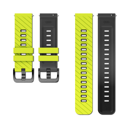 Bracelet twill sport Motorola Moto Watch - 47mm (jaune vif/noir)