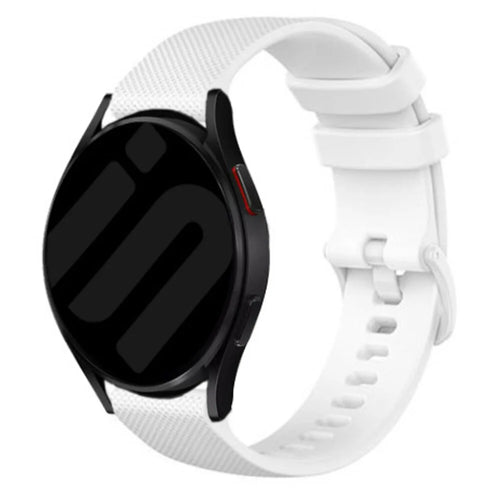 Bracelet silicone premium Amazfit Bip 6 (blanc)