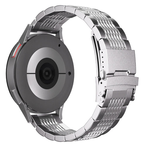 Bracelet luxe à maillons acier Amazfit Active 2 (argent) 