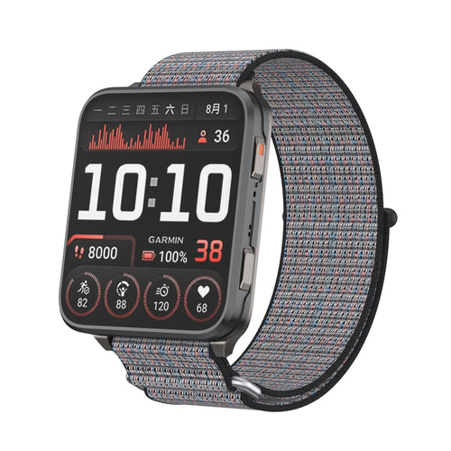 Bracelet nylon Garmin Venu X1 (grisbleu)