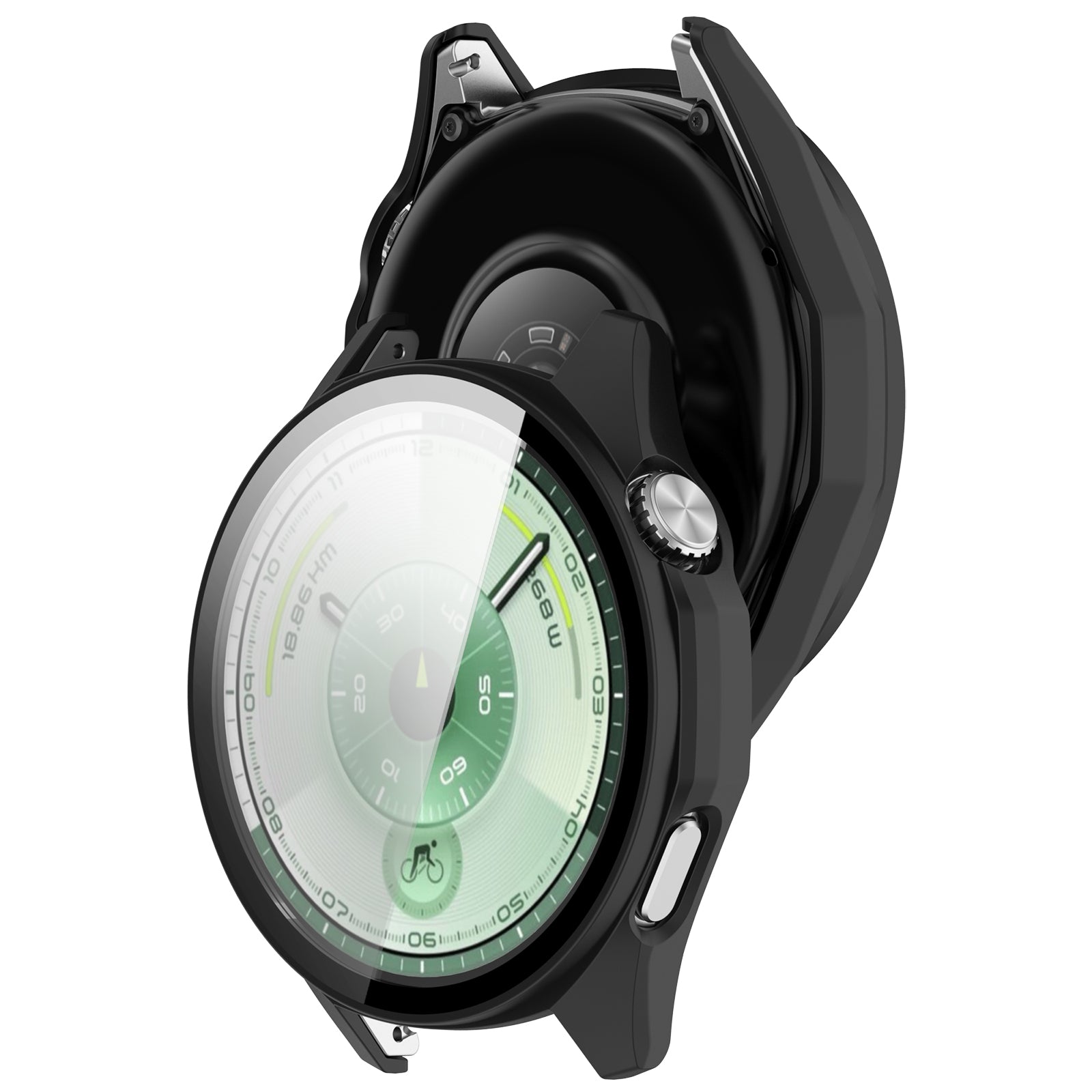 Coque avec verre PC Huawei Watch GT 6 - 46mm (noir)