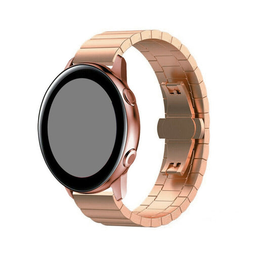 Bracelet acier Garmin Forerunner 255s (rose or)