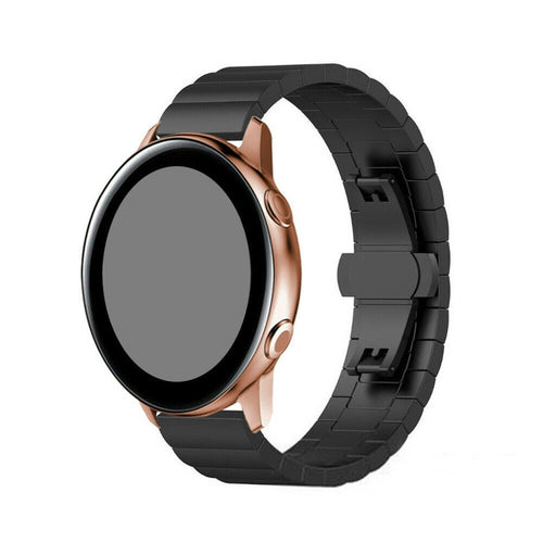 Bracelet acier Garmin Forerunner 265s (noir)