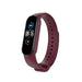 Bracelet silicone Xiaomi Mi Band 5 (vin rouge)