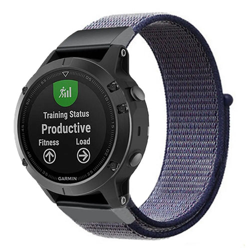 Garmin Quatix 8 Pro - 47mm Nylon Strap (Blue)