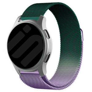 Bracelet milanais Coros Pace 4 (violet/vert)