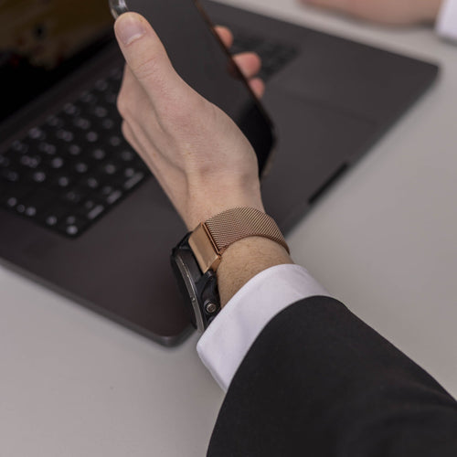 Garmin Descent G2 Milanese Strap (Rose Gold)