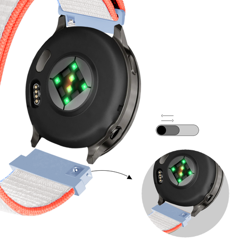 Bandz Bracelet nylon Loop Garmin Venu 3s (blanc lait)