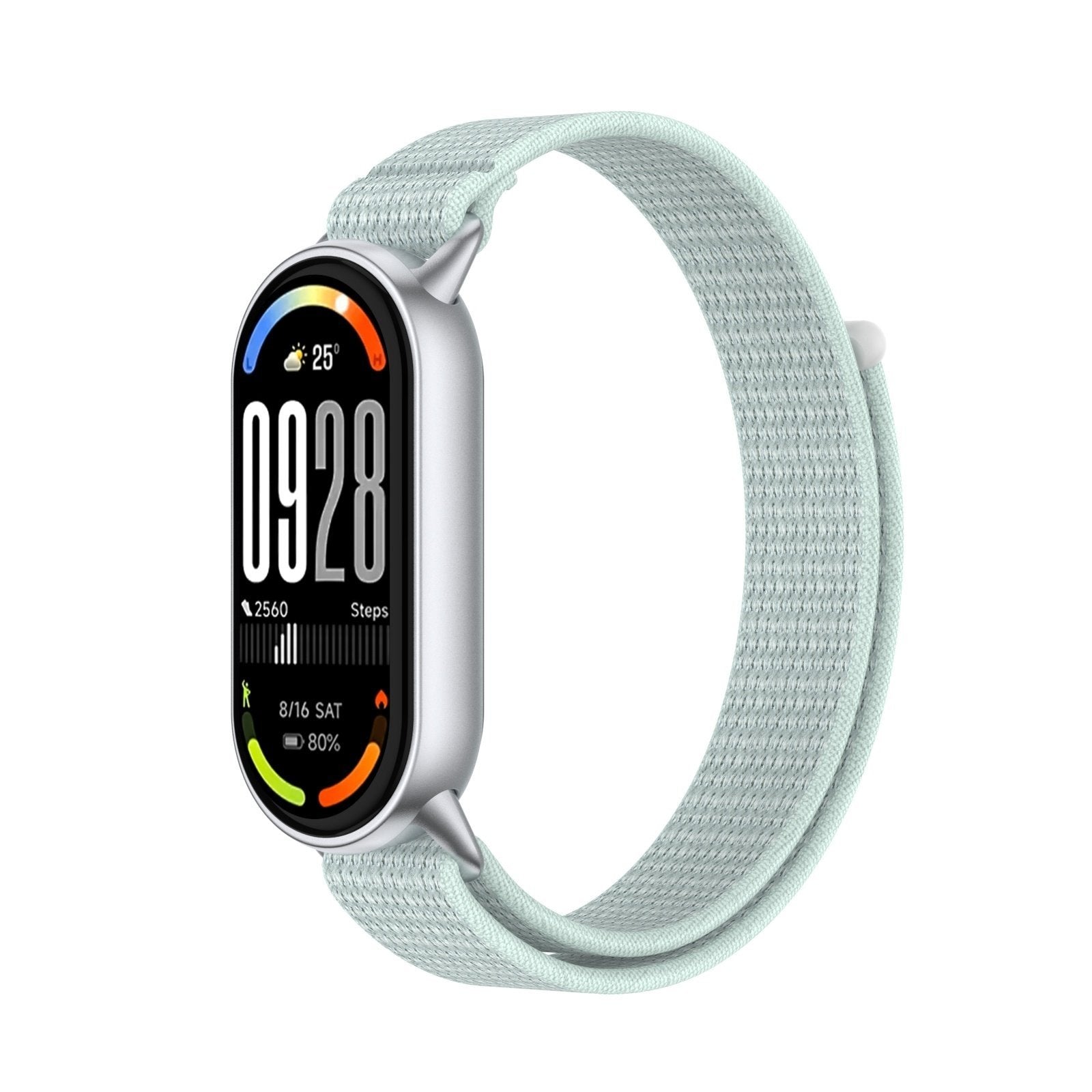 Bracelet nylon moderne Xiaomi Smart Band 10 (cyan)