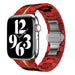 Bracelet acier Iron Apple Watch (rouge/or)