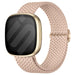 Fitbit Versa 4 Adjustable Woven Strap (Pink)