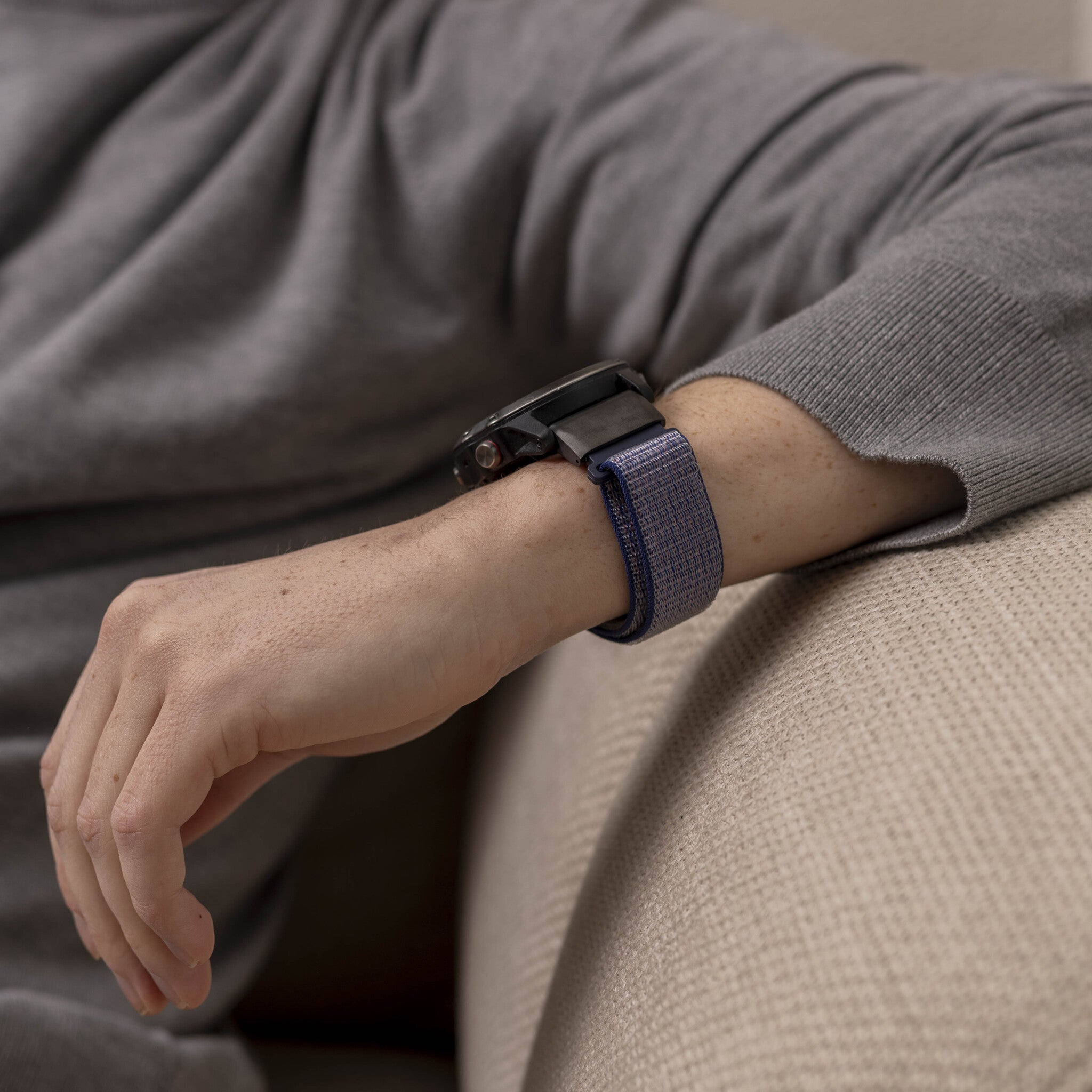 Bracelet nylon Garmin Descent MK1 (bleu)