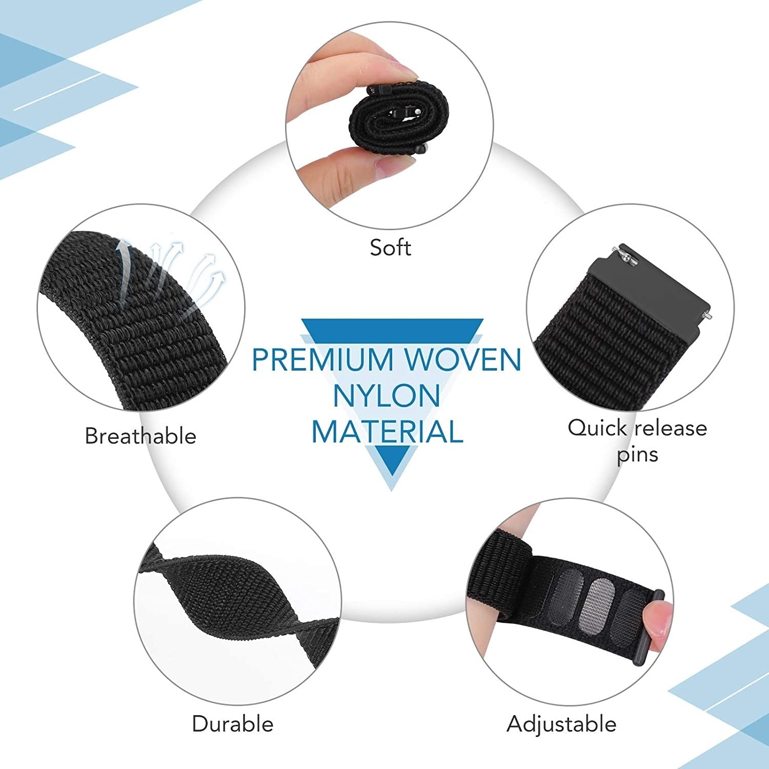 Huawei Watch GT 4 - 46mm Nylon Strap (Black)