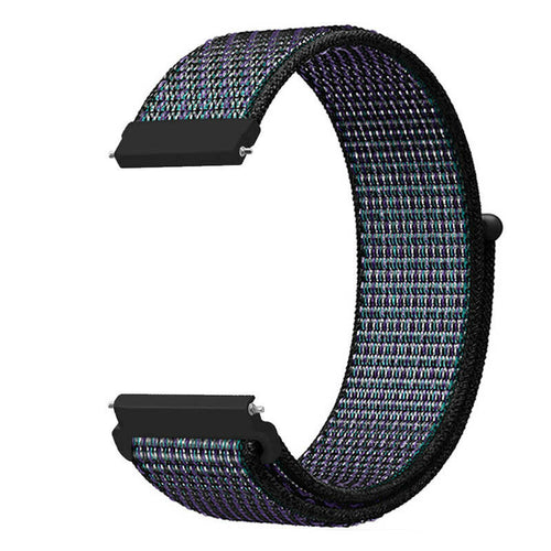 Bracelet nylon Amazfit Bip 5 (noir/bleu)