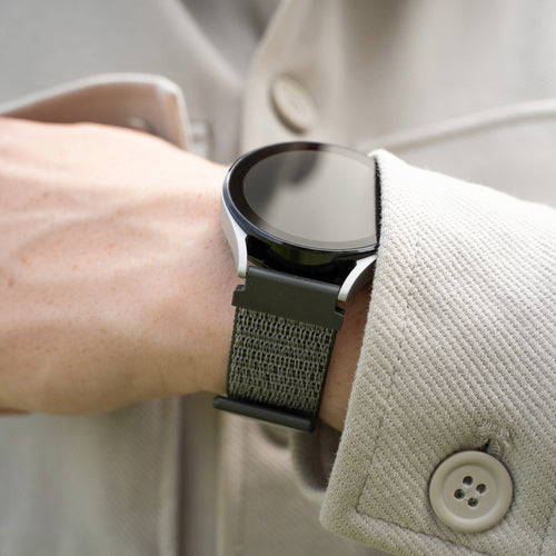 Bracelet nylon Amazfit Bip U (Pro) (vert/gris)