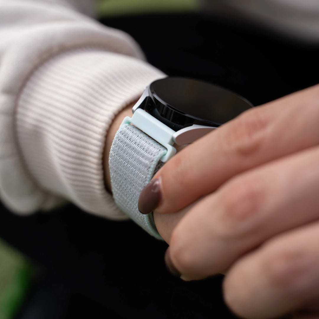 Withings ScanWatch 2 - 42mm Nylon Strap (Light Cyan)