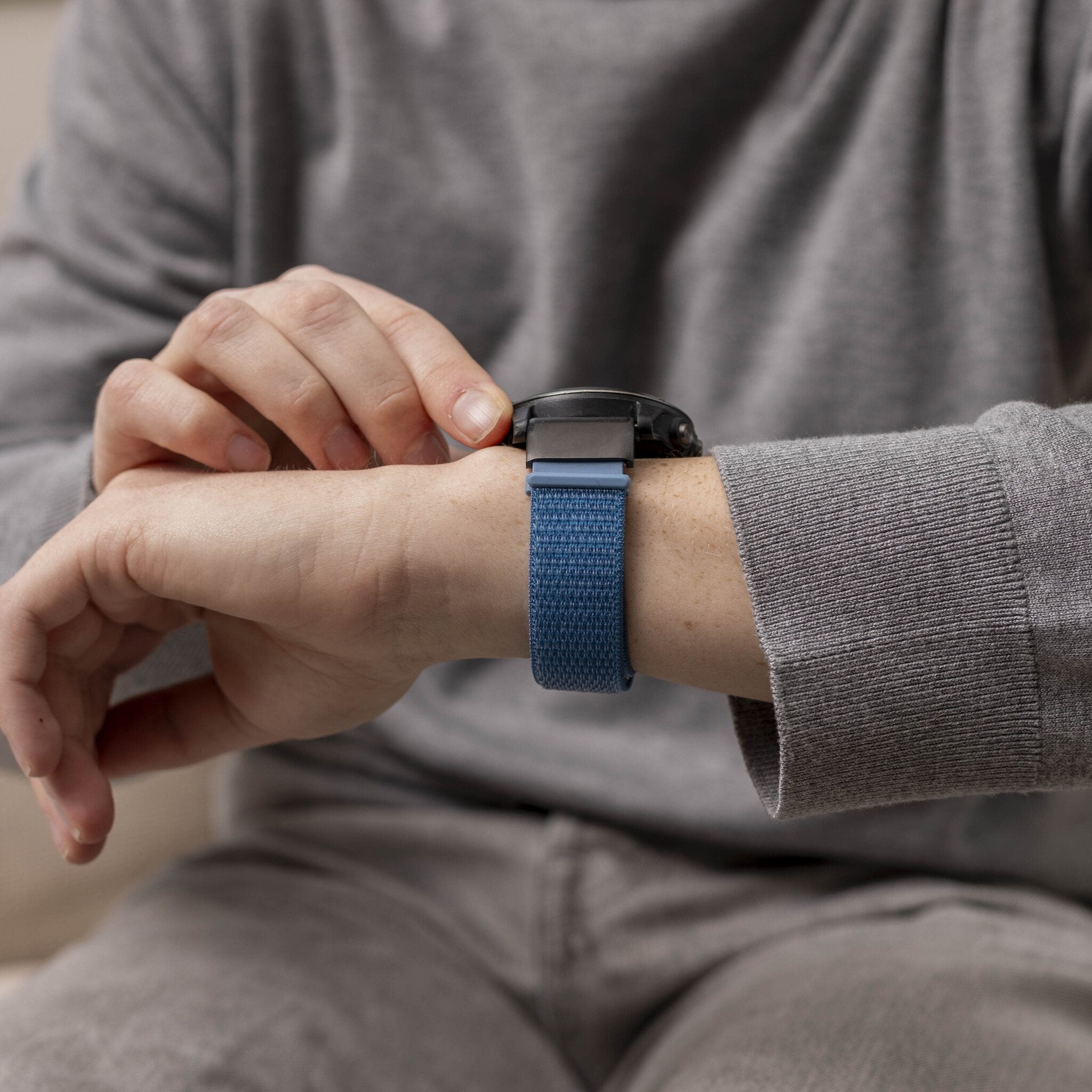 Bracelet nylon Garmin Descent MK2(i) (bleu clair)