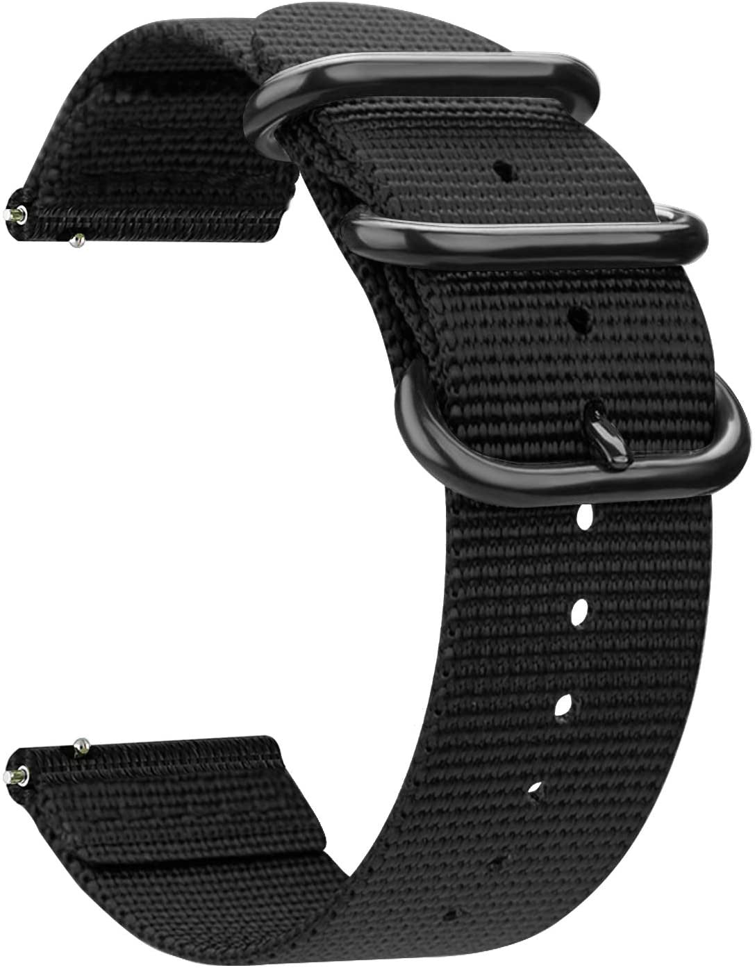 Bracelet nylon avec boucle Coros Apex 42mm (noir)