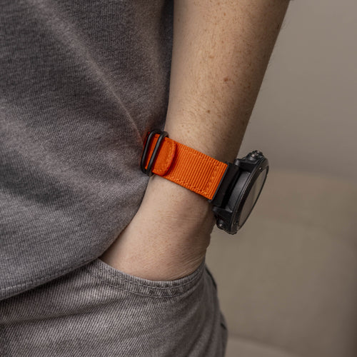 Bracelet nylon avec boucle Garmin D2 Mach 1 Pro (orange)