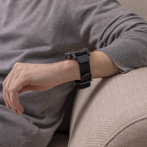 Bracelet nylon avec boucle Garmin D2 Mach 2 - 51mm (noir)