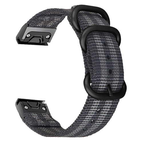 Garmin Approach S62 Nylon Strap with Buckle (Black/Grey)