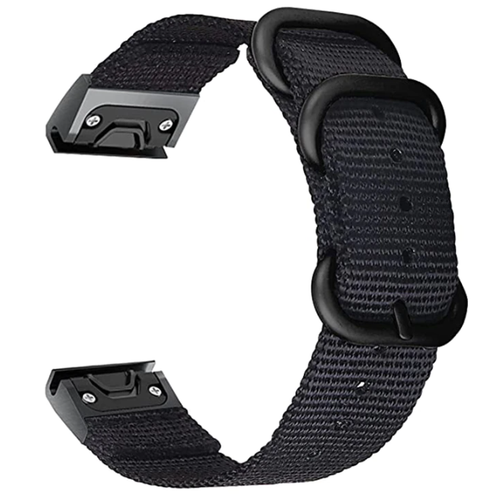 Garmin Quatix 8 Pro - 47mm Nylon Buckle Strap (Black)