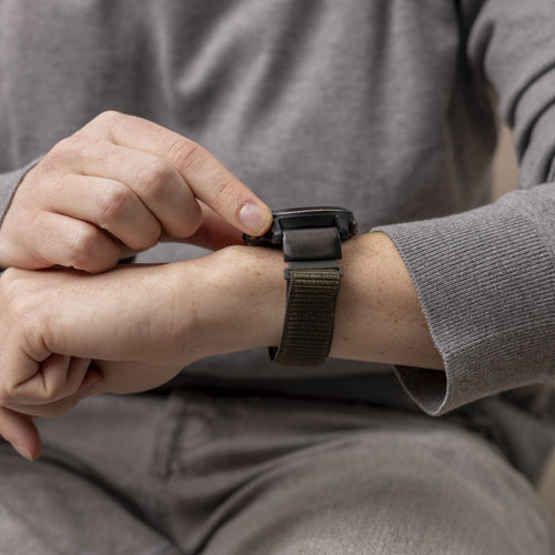 Bracelet nylon Garmin Descent MK2(i) (vert militaire)