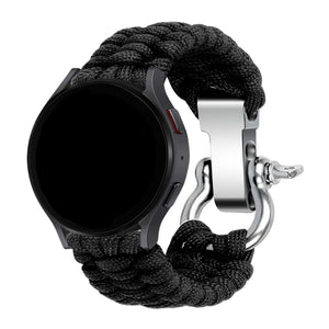 Amazfit Bip U (Pro) Nylon Rope Strap (Black)