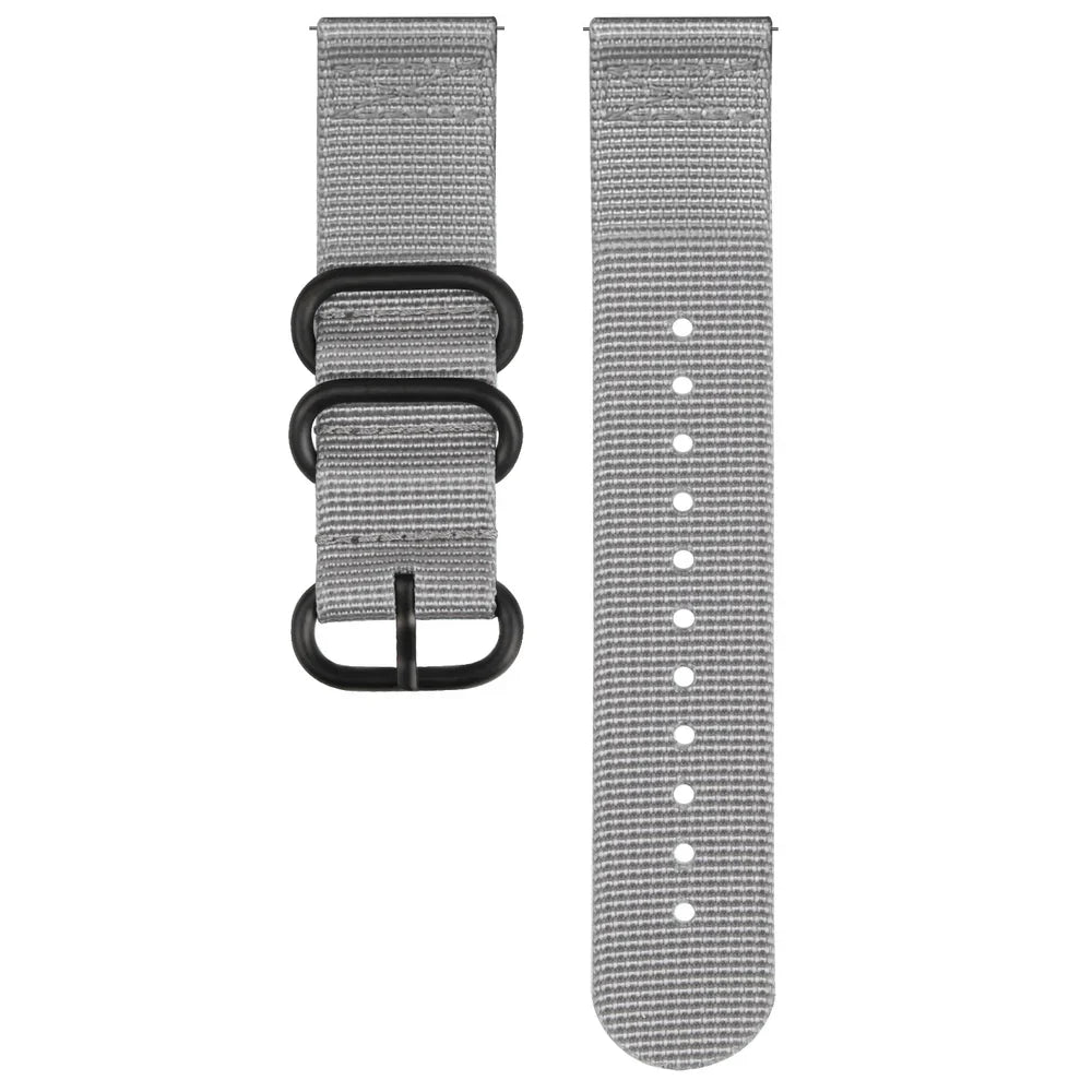 Bracelet nylon avec boucle Amazfit Bip 3 (Pro) (gris)